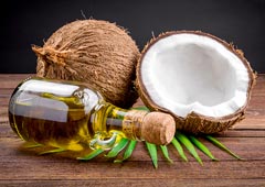 Coconut oil and whole coconuts