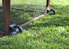 Chicken tractor wheels