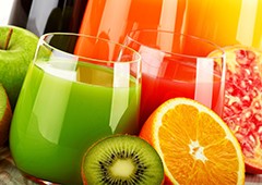 orange and kiwi fruit-juices for health