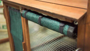 taj mahal shade cloth close up of material detail