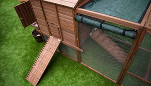 top view shade cloth for penthouse chicken coop