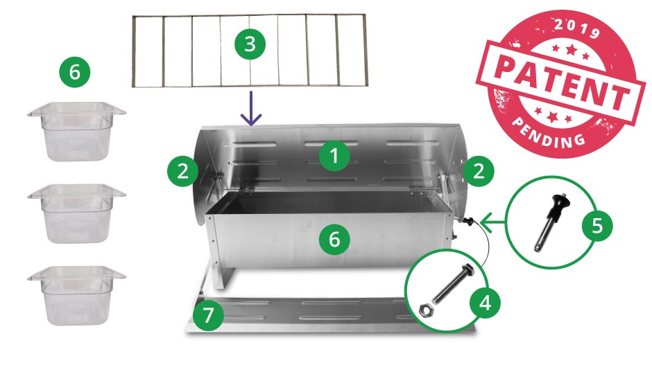 patent pending chicken feeder and drinker design