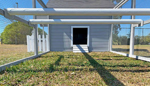 outdoor chicken perches from bed and breakfast coop