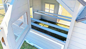 4 indoor perches from the bed and breakfast chicken coop