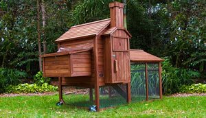 side view chicken coop nesting box