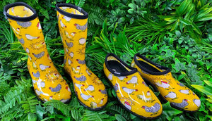 Gumboot Wellies & Shoes - Chicken Print