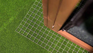 wire mesh flooring for coop predator protection