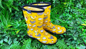 Gumboot Wellies & Shoes - Chicken Print